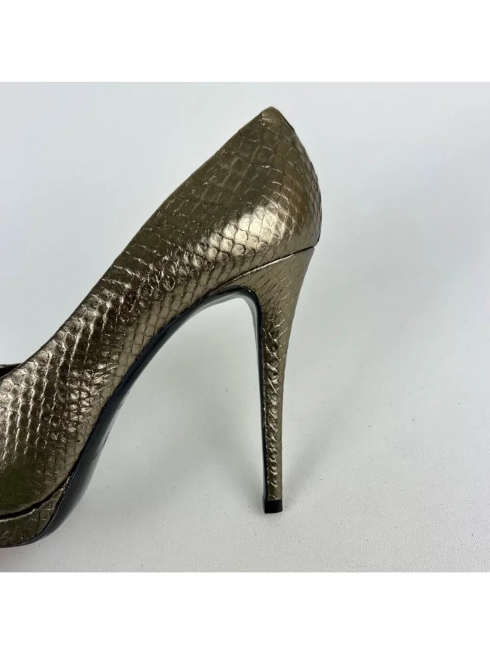 Giuseppe Zanotti NEW Womens Sharon Metallic Snake Platform Heels size 37 US 7